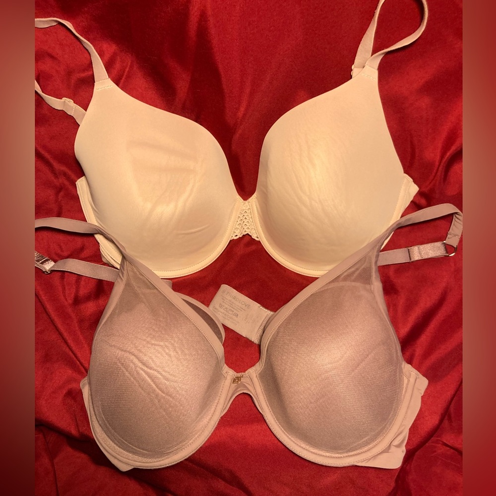 38 D underwires, lined, adjustable straps Bra Bundle